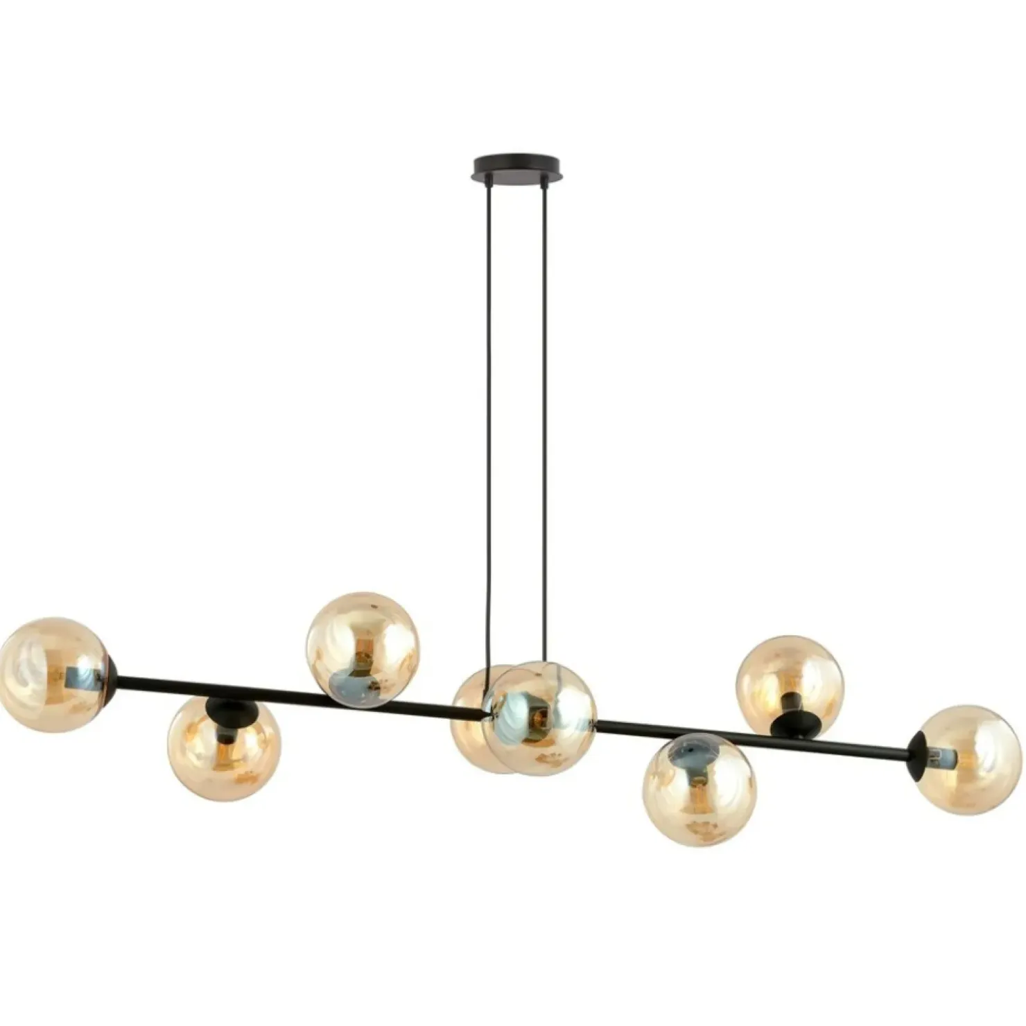 Outlet Sklep Kaja Lampa wisząca z kloszami w kolorze miodu 876/8 | Kaja Oświetlenie