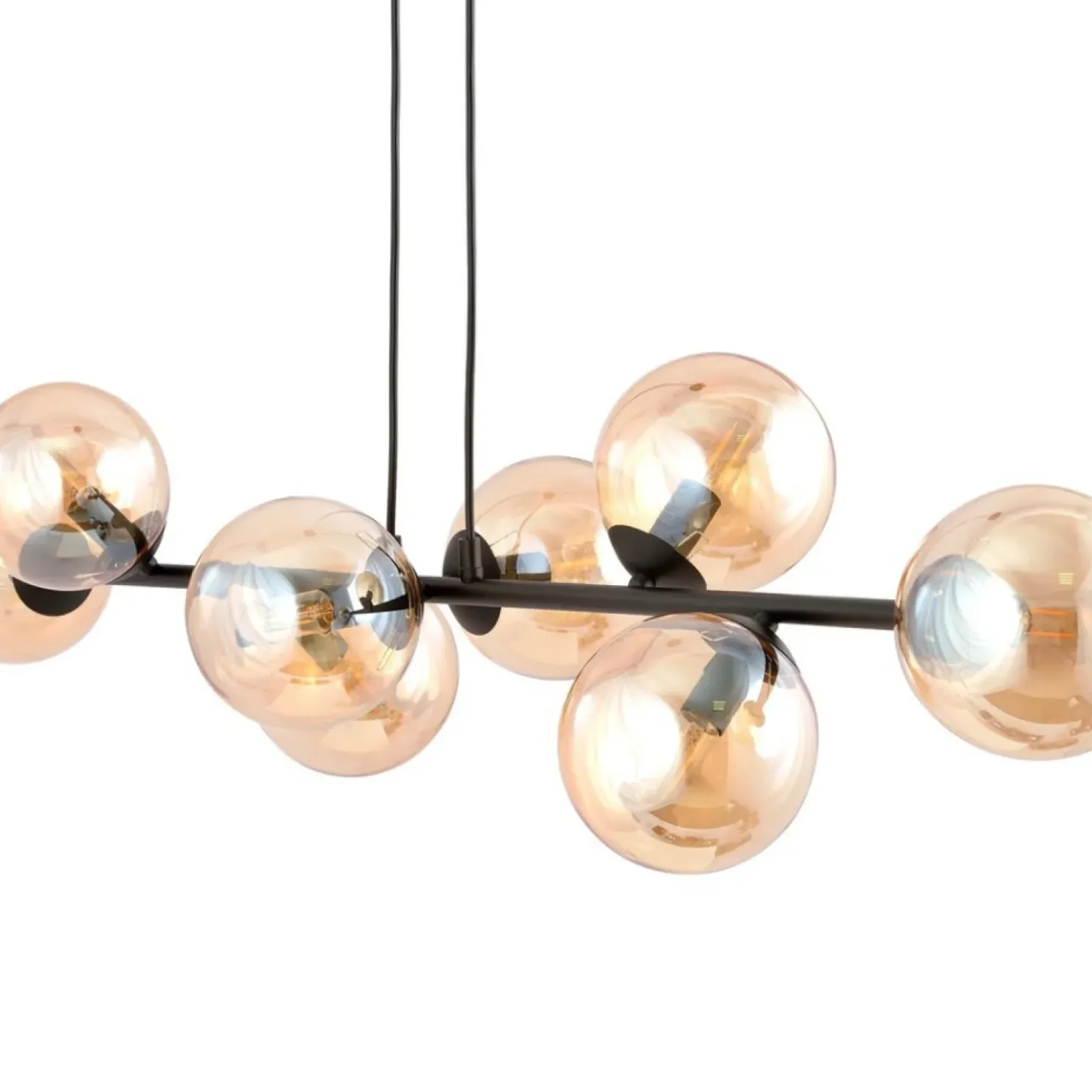Outlet Sklep Kaja Lampa wisząca z kloszami w kolorze miodu 876/8 | Kaja Oświetlenie