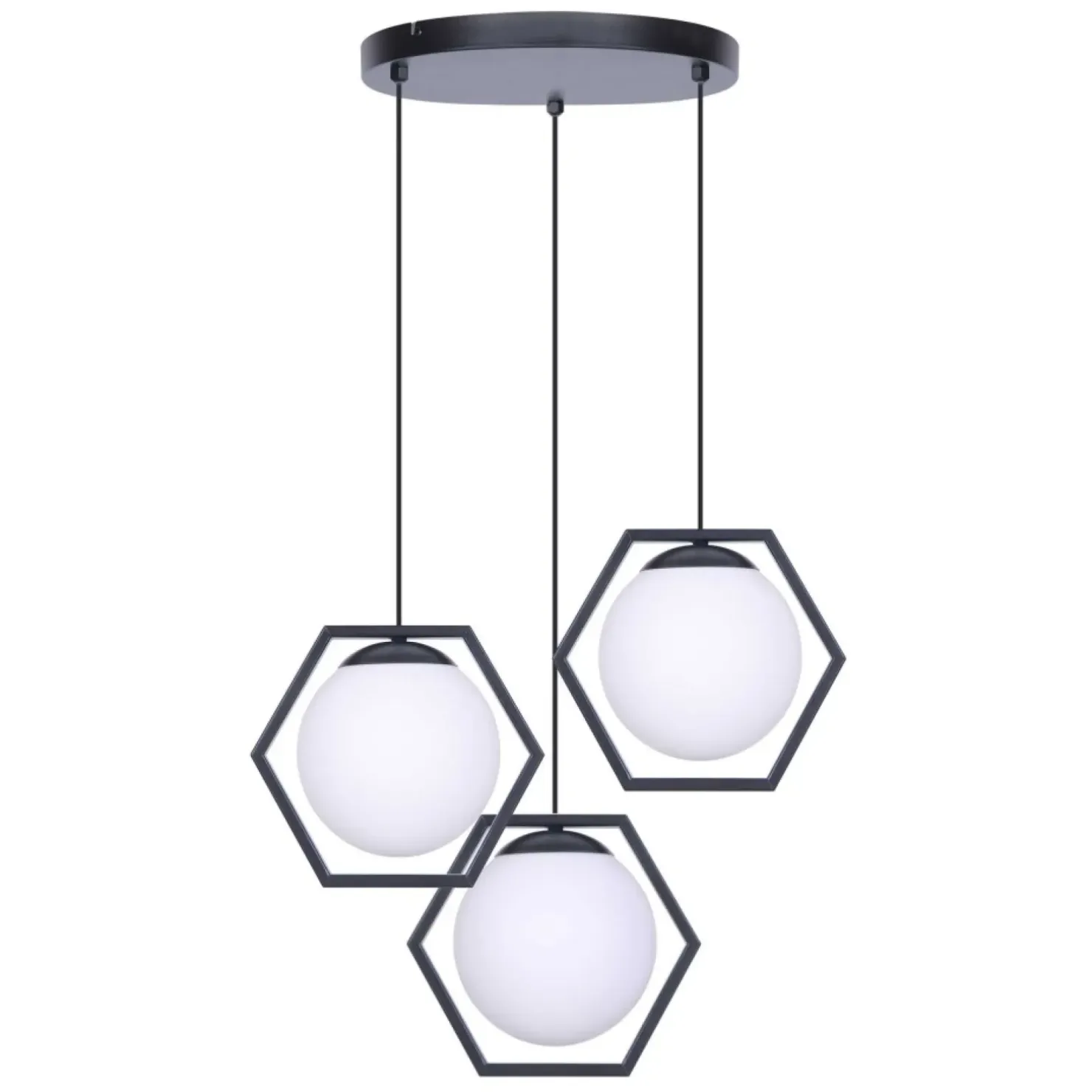 New Sklep Kaja Lampa wisząca z kloszami z regulacją wysokości K-4787 | Kaja