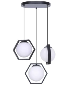 New Sklep Kaja Lampa wisząca z kloszami z regulacją wysokości K-4787 | Kaja