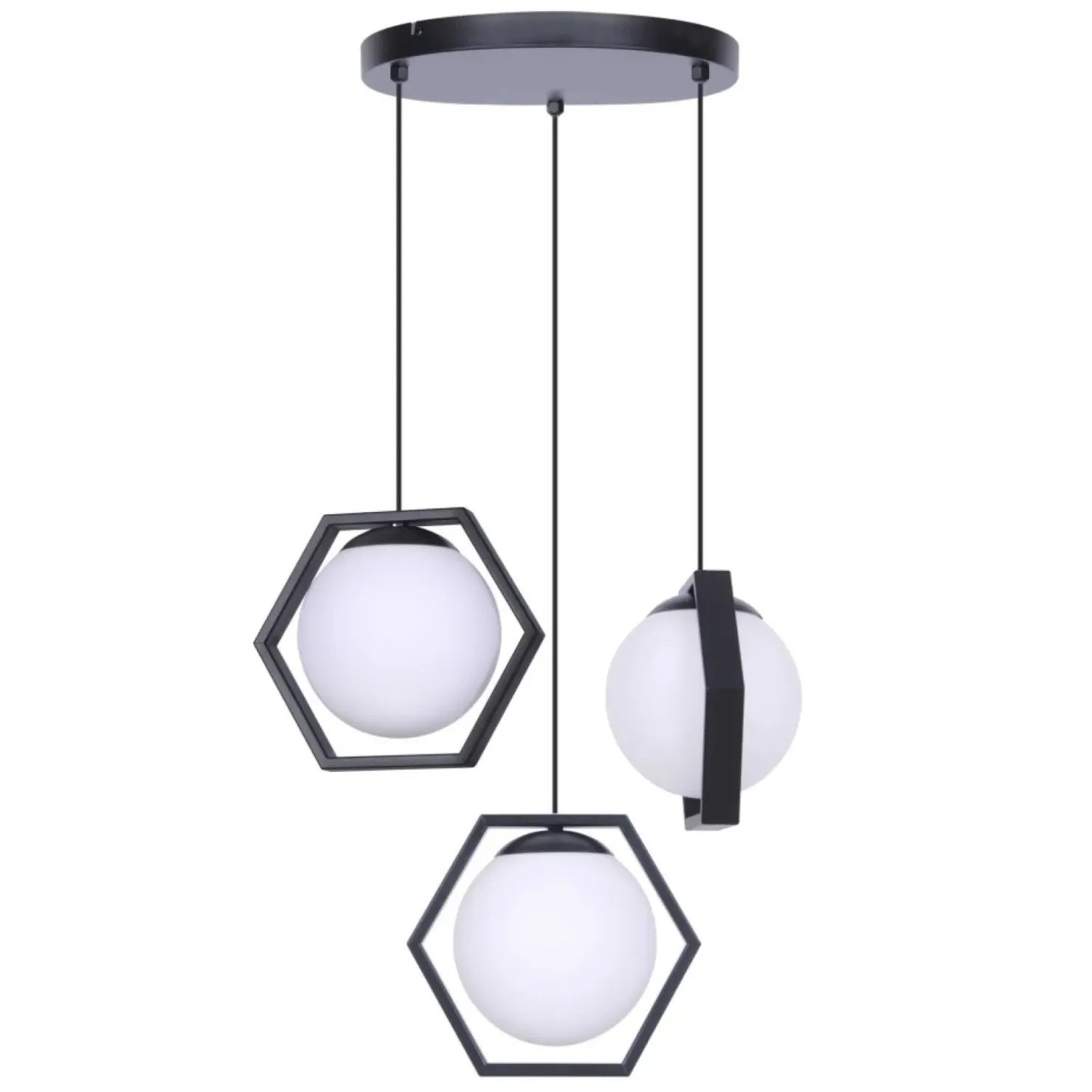 New Sklep Kaja Lampa wisząca z kloszami z regulacją wysokości K-4787 | Kaja