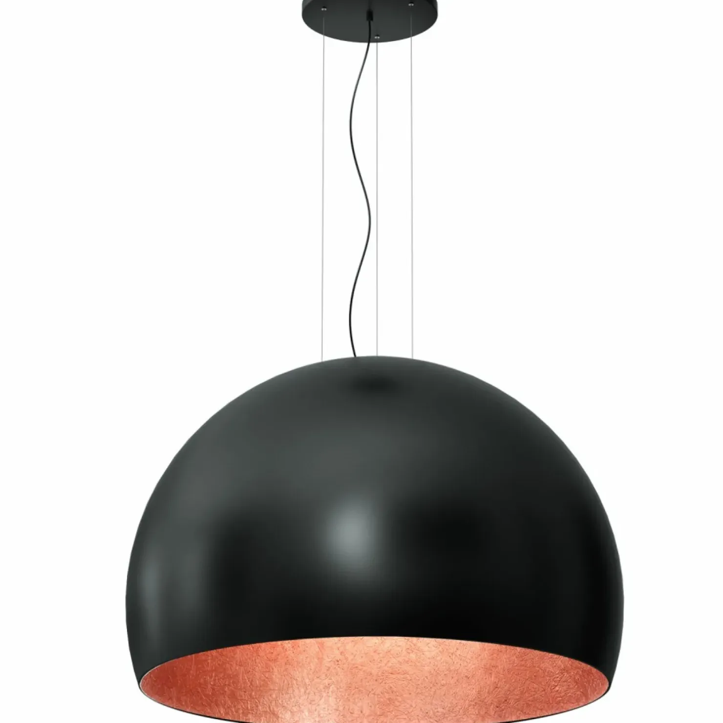 Cheap Sklep Kaja Lampa wisząca z kloszem czarno-miedzianym LX 1627 z serii COMPO | Kaja