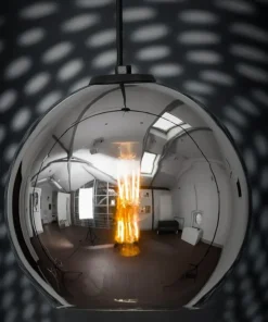 Sale Sklep Kaja Lampa wisząca z kloszem ze szkła metalizowanego 9056 | Kaja chrom