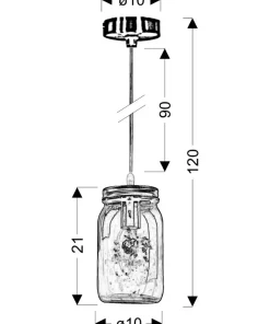 Lampa wisząca z kolorowym kloszem 31-42880 JARS | Kaja Oświetlenie*Sklep Kaja Best Sale