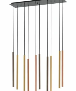 Store Sklep Kaja Lampa wisząca z kolorowymi tubami, nad wyspę 10705 LASER | Kaja