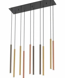 Store Sklep Kaja Lampa wisząca z kolorowymi tubami, nad wyspę 10705 LASER | Kaja