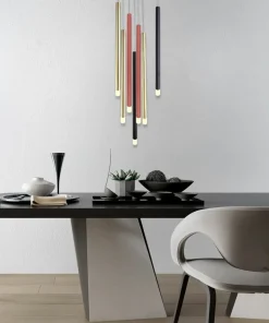 Discount Sklep Kaja Lampa wisząca z kolorowymi tubami LP-894/7P MIXED LUNGO | Kaja