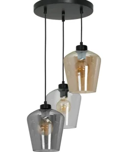 Clearance Sklep Kaja Lampa wisząca z kolorowymi kloszami MLP6614 SANTIAGO | Kaja