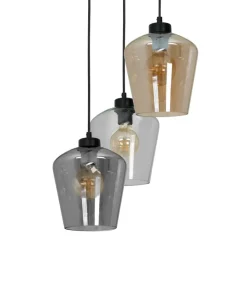 Clearance Sklep Kaja Lampa wisząca z kolorowymi kloszami MLP6614 SANTIAGO | Kaja