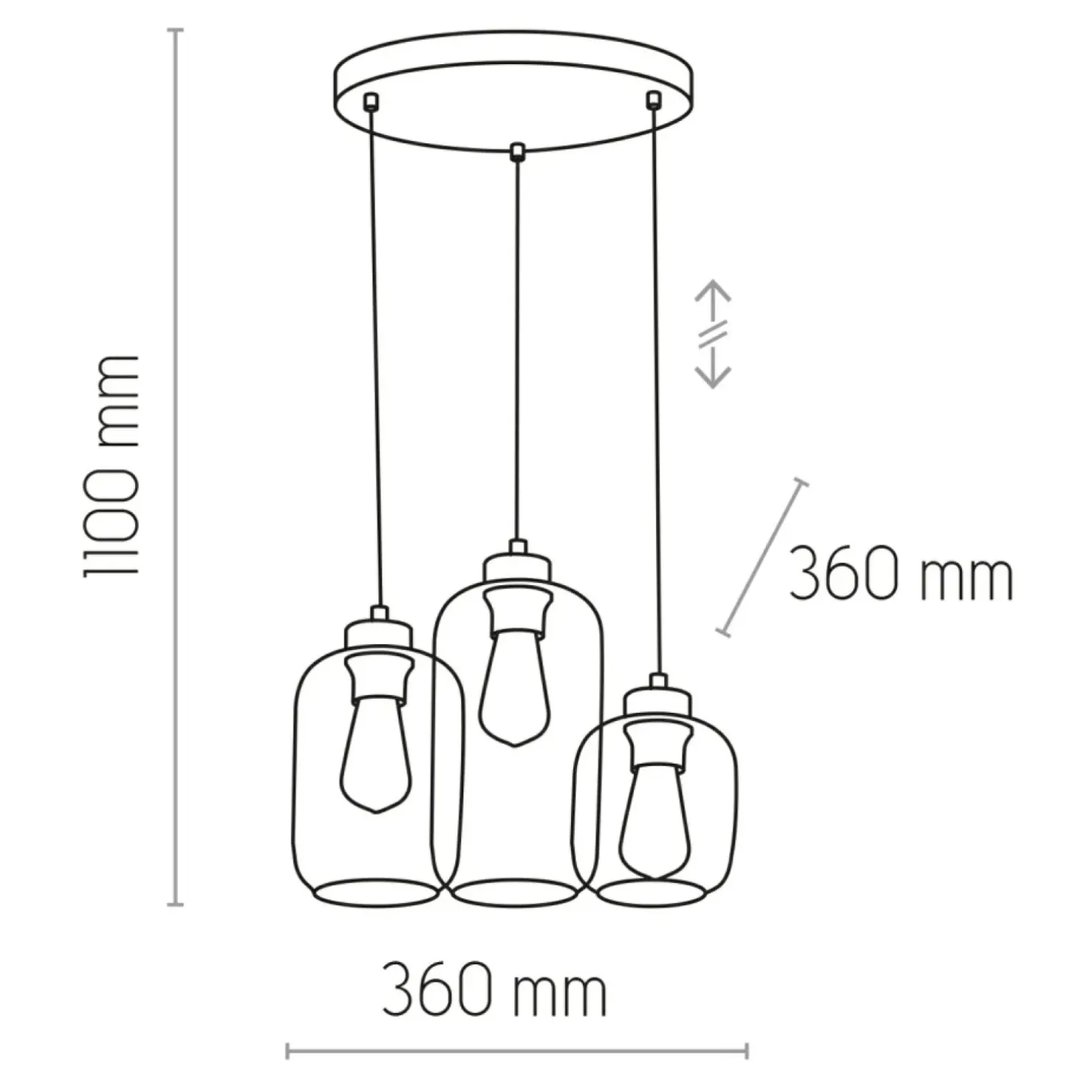 Best Sale Sklep Kaja Lampa wisząca z kolorowymi kloszami TK 3325 MARCO | Kaja Oświetlenie