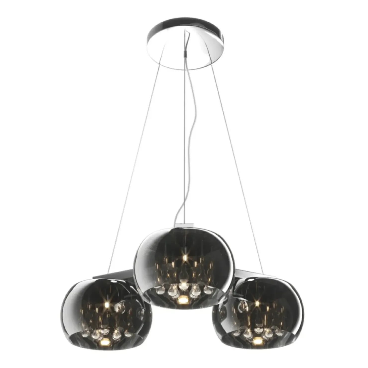 Shop Sklep Kaja Lampa wisząca z kryształkami P0076-03R-F4FZ CRYSTAL | Kaja