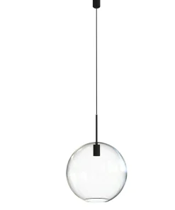 Flash Sale Sklep Kaja Lampa wisząca z kulistym, przezroczystym kloszem 7846 | Kaja transparentny