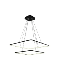 Discount Sklep Kaja Lampa wisząca z kwadratami LED ML518 NIX BLACK | Kaja Oświetlenie