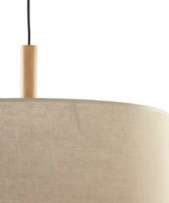 Fashion Sklep Kaja Lampa wisząca z lnianym abażurem TK 6107 DEVA | Kaja Oświetlenie beż