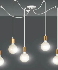 Store Sklep Kaja Lampa wisząca z miedzianymi gwintami 447/5 | Kaja Oświetlenie