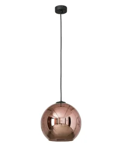 Best Sklep Kaja Lampa wisząca z miedzianym, lustrzanym kloszem 9058 | Kaja Oświetlenie miedź