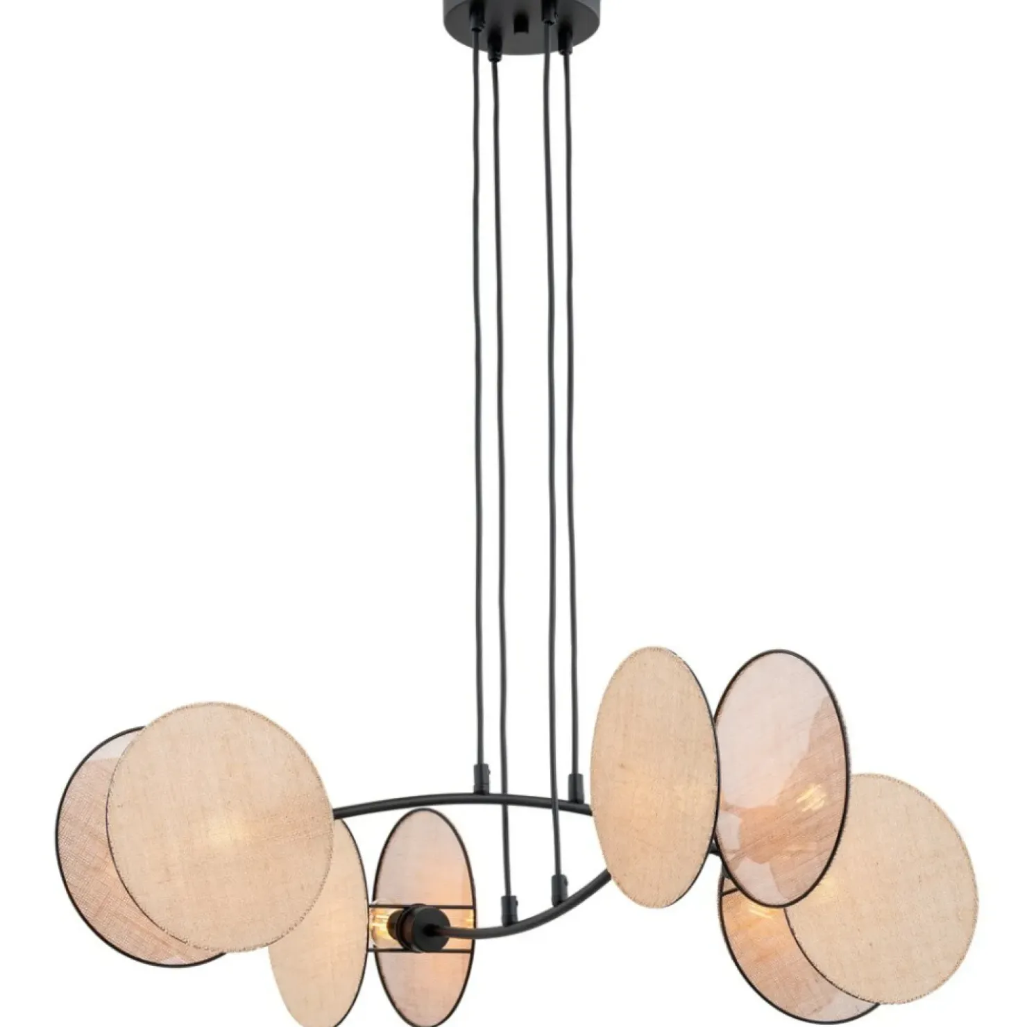 Outlet Sklep Kaja Lampa wisząca z naturalnymi abażurami 1328/4 MOTIF | Kaja Oświetlenie