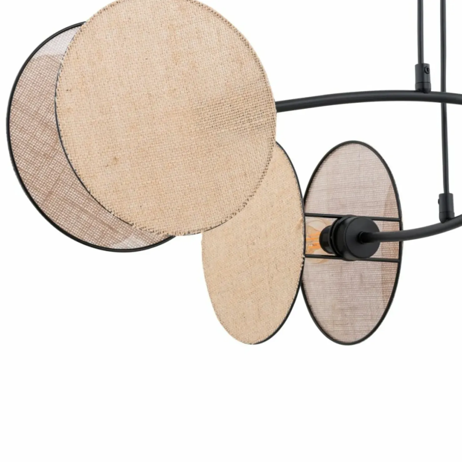 Outlet Sklep Kaja Lampa wisząca z naturalnymi abażurami 1328/4 MOTIF | Kaja Oświetlenie