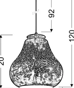 Lampa wisząca z m kloszem 31-56108 GALACTIC | Kaja*Sklep Kaja Store