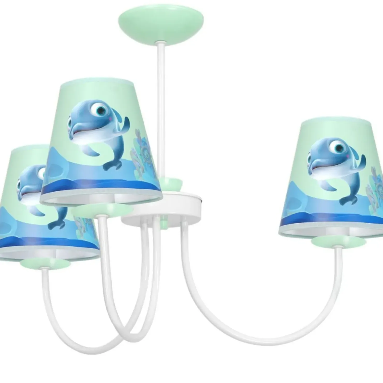 Lampa wisząca z niebieskimi abażurami MLP6811 z serii DELFINKA FINKA | Kaja Oświ*Sklep Kaja Clearance