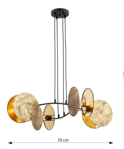 Best Sale Sklep Kaja Lampa wisząca z nietypowymi abażurami 1326/4 MOTIF | Kaja Oświetlenie