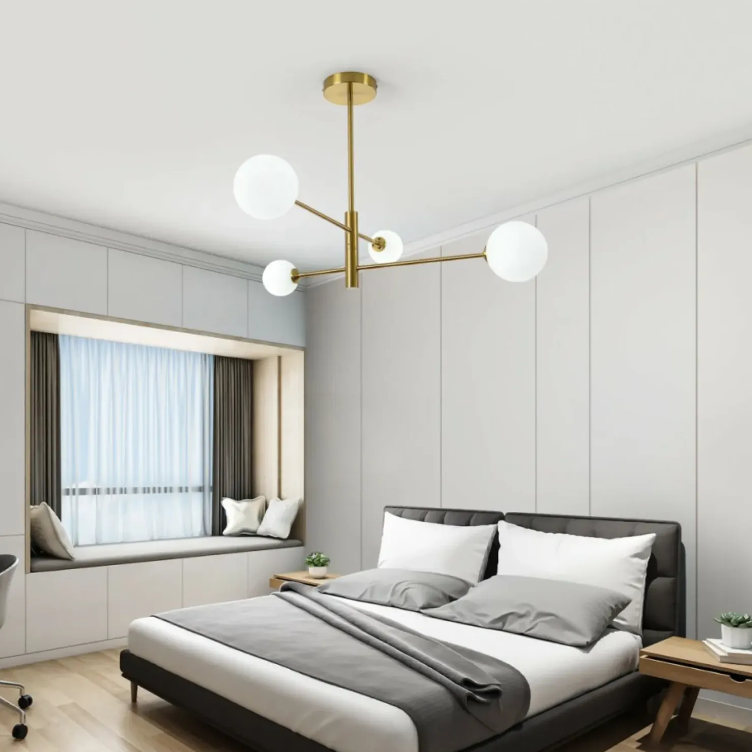 Shop Sklep Kaja Lampa wisząca z obrotowymi ramionami LP-002/4P DORADO | Kaja