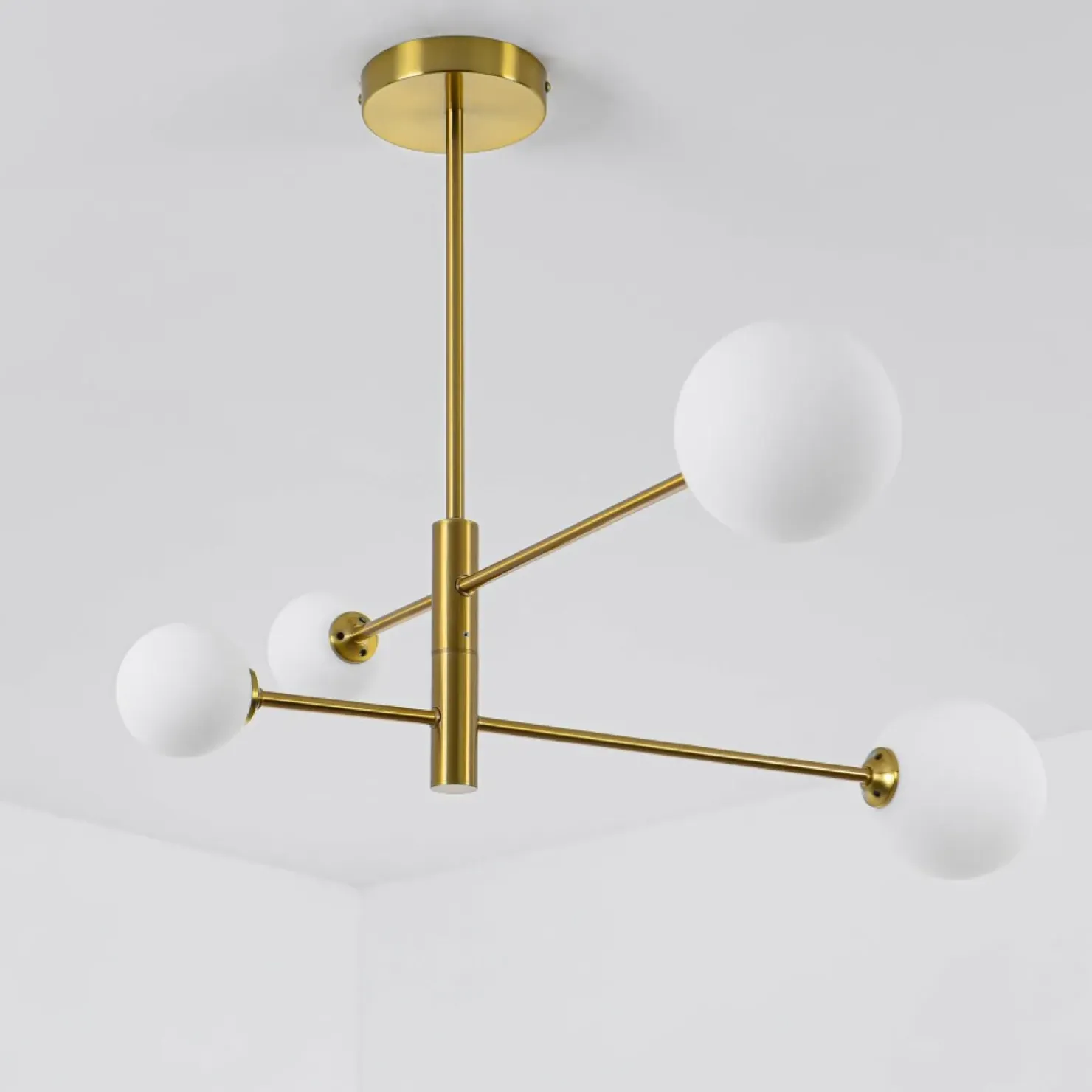 Shop Sklep Kaja Lampa wisząca z obrotowymi ramionami LP-002/4P DORADO | Kaja