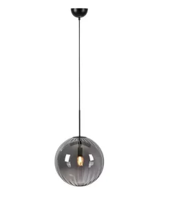 Best Sale Sklep Kaja Lampa wisząca z okrągłym, ciemnym kloszem 108762 z serii FENGA