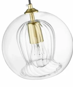 Outlet Sklep Kaja Lampa wisząca z okrągłymi kloszami, nad stół LP-133/3L z serii ARETTE