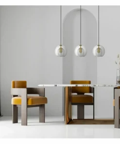 Outlet Sklep Kaja Lampa wisząca z okrągłymi kloszami, nad stół LP-133/3L z serii ARETTE