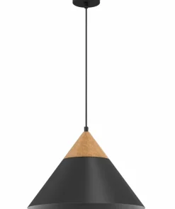 Outlet Sklep Kaja Lampa wisząca z ozdobnym, stożkowym kloszem LX 0449 z serii SINGLE