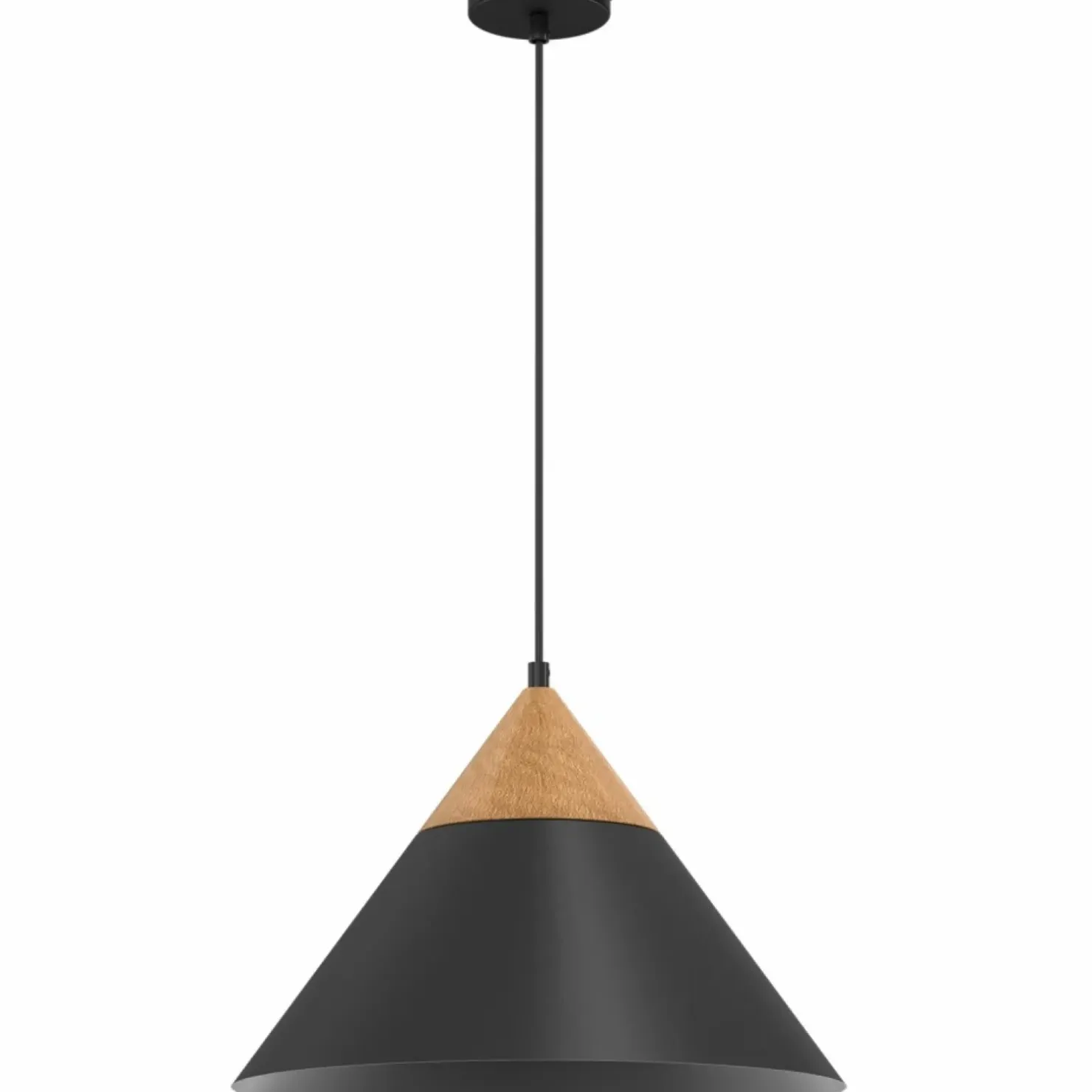 Outlet Sklep Kaja Lampa wisząca z ozdobnym, stożkowym kloszem LX 0449 z serii SINGLE