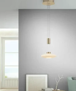 Fashion Sklep Kaja Lampa wisząca z pamięcią po wyłączeniu 2080-60 z serii LAUTADA | Kaja mosiądz