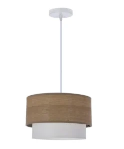 Shop Sklep Kaja Lampa wisząca z podwójnym abażurem, biała 31-21694 z serii RUBEN | Kaja Oświetle