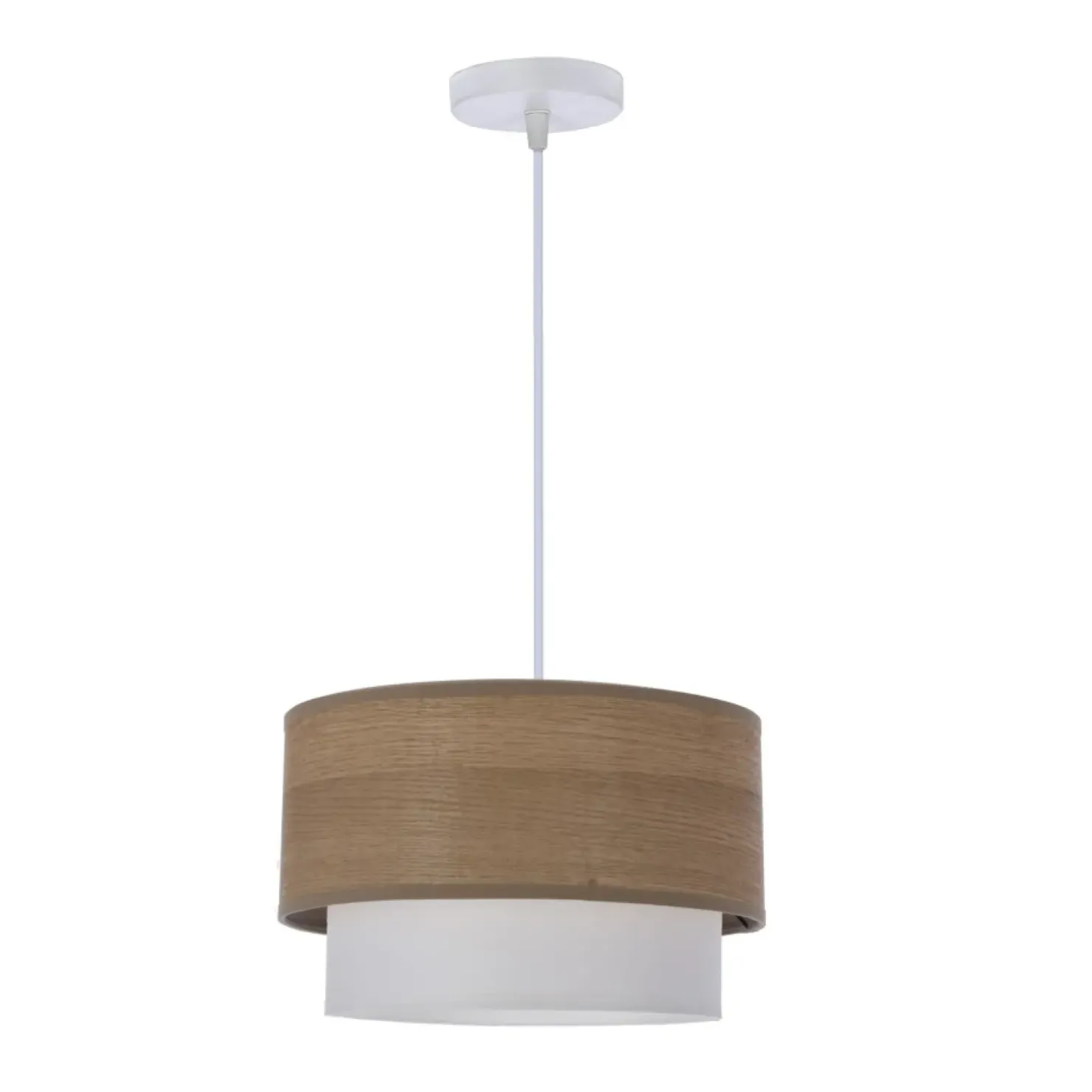 Shop Sklep Kaja Lampa wisząca z podwójnym abażurem, biała 31-21694 z serii RUBEN | Kaja Oświetle