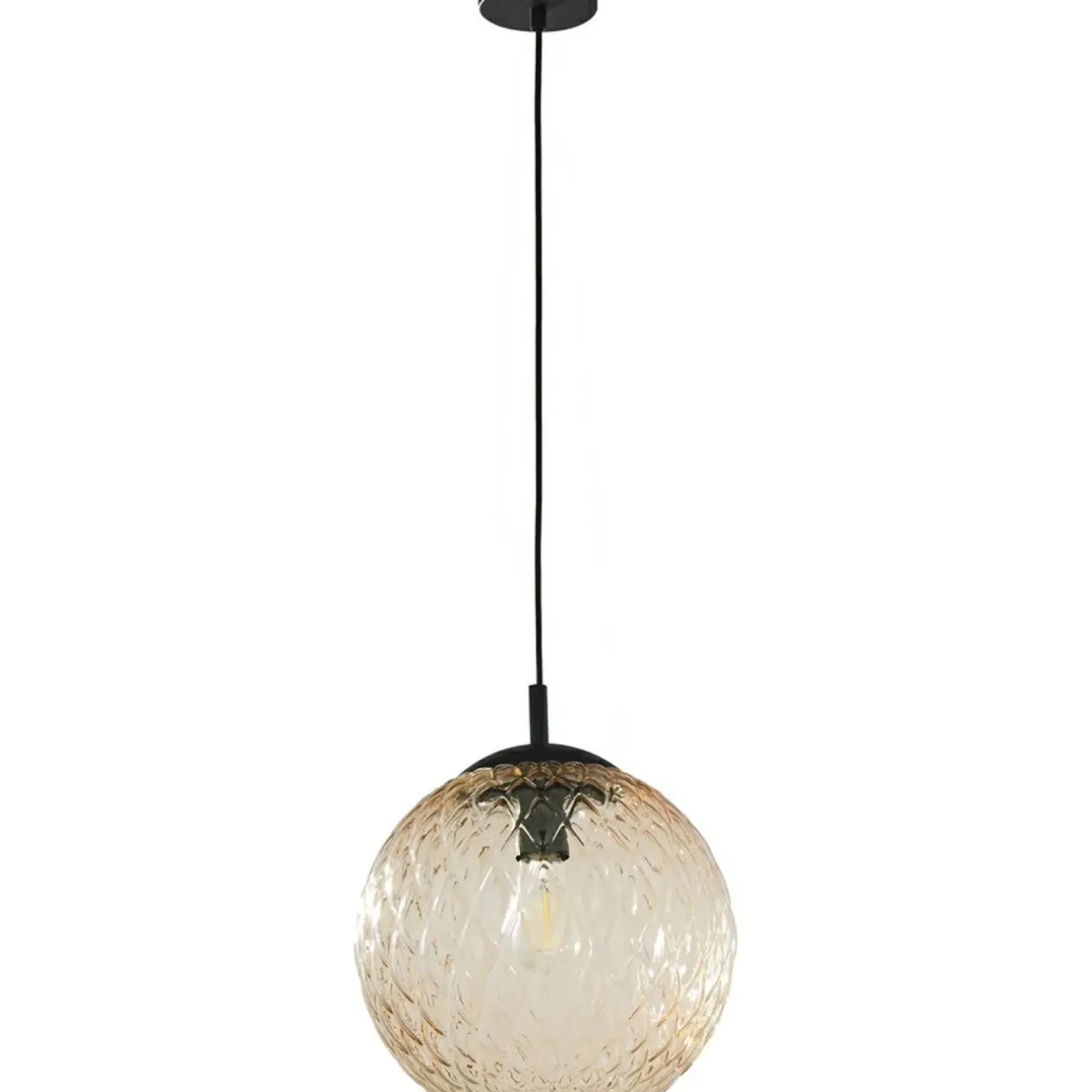 Cheap Sklep Kaja Lampa wisząca z pomarańczowym kloszem ø30 E27 TK 6345 z serii CADIX