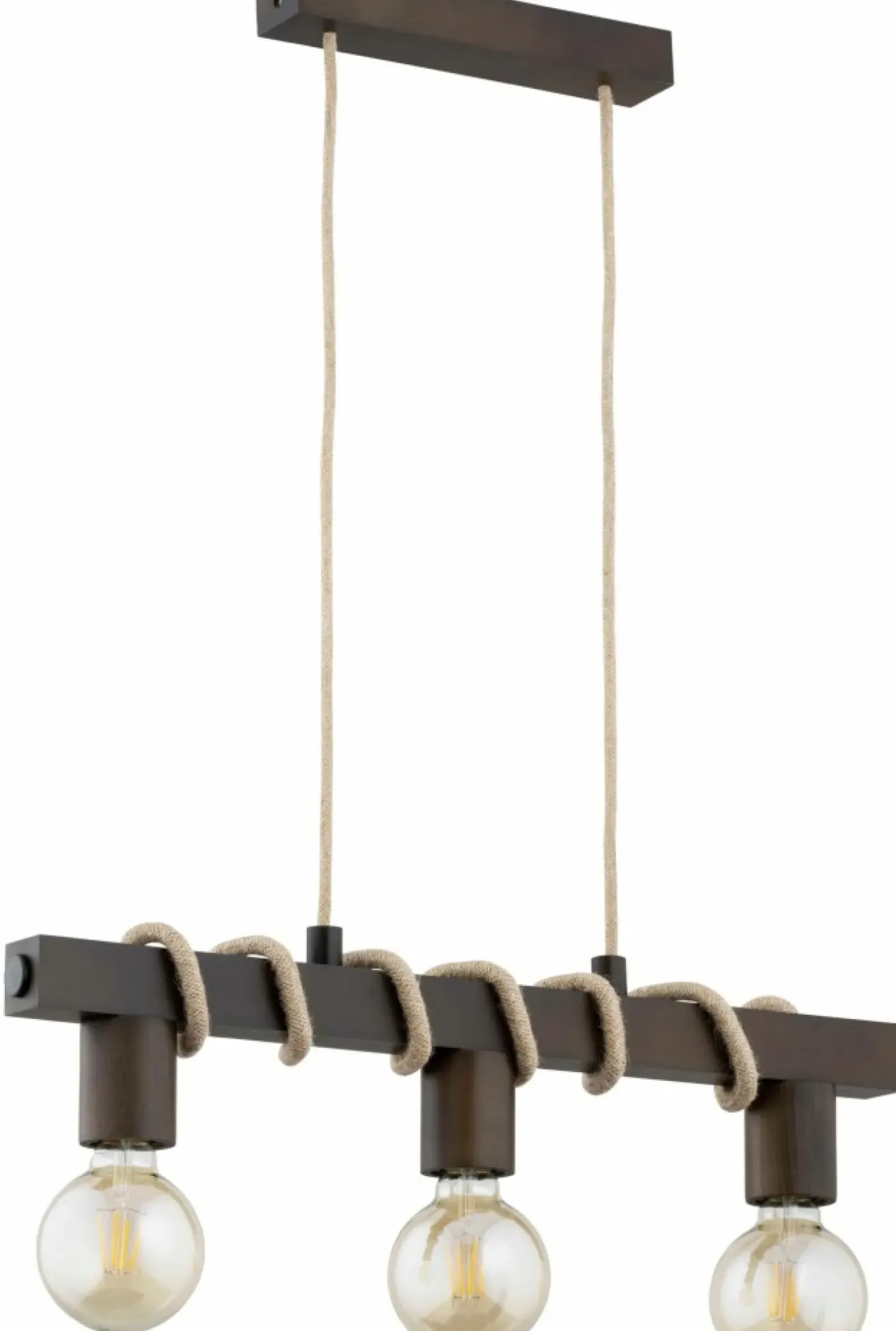 Best Sale Sklep Kaja Lampa wisząca z prostą, drewnianą belką AL 62249 KALIPSO | Kaja