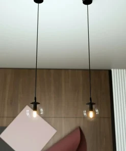 Discount Sklep Kaja Lampa wisząca z przezroczystym kulistym kloszem 711/1 | Kaja