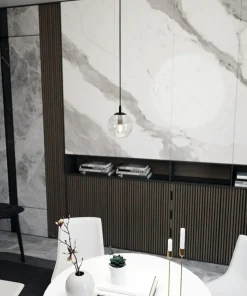 Discount Sklep Kaja Lampa wisząca z przezroczystym kulistym kloszem 711/1 | Kaja