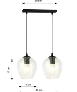Flash Sale Sklep Kaja Lampa wisząca z przezroczystymi kloszami 679/2 ISTAR | Kaja