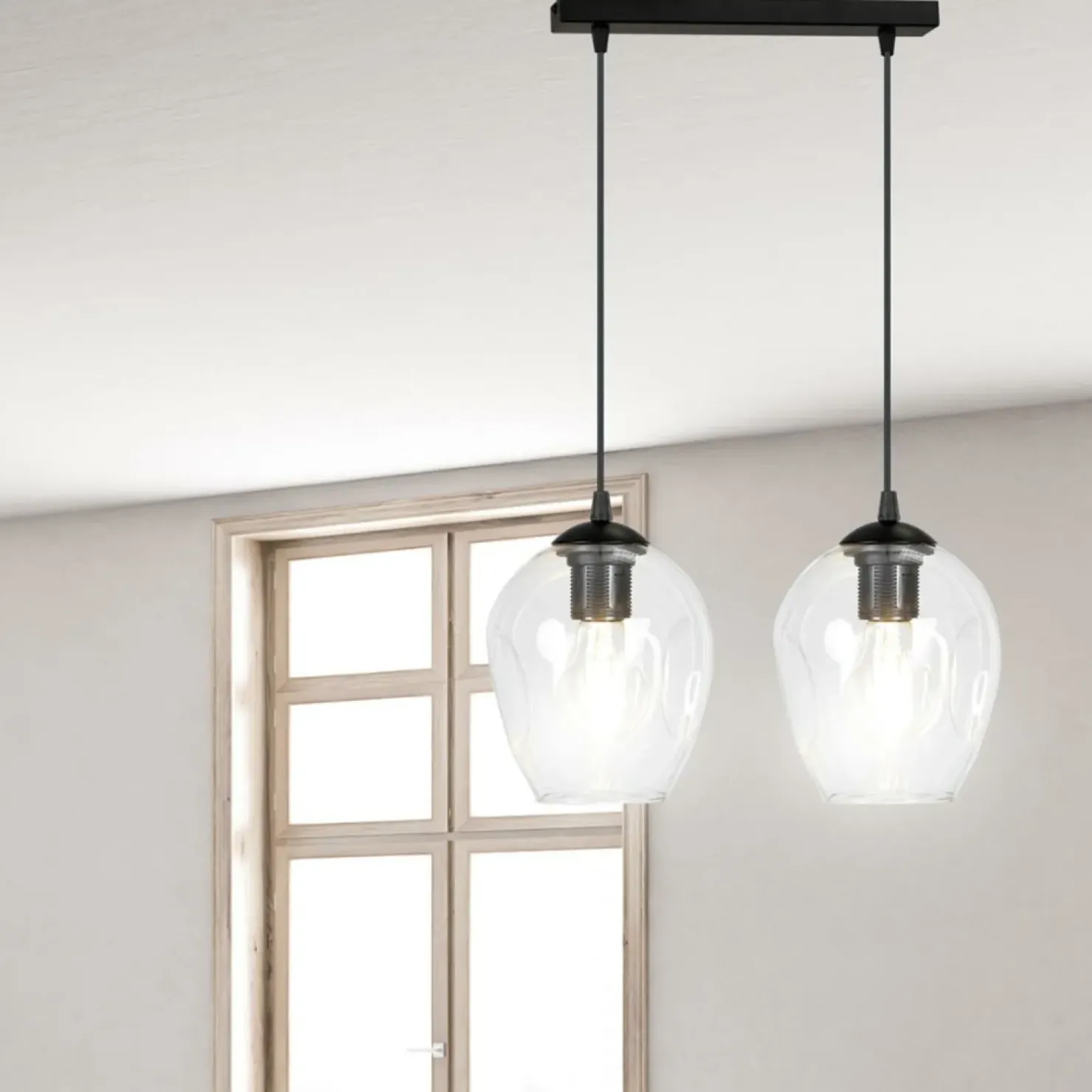 Flash Sale Sklep Kaja Lampa wisząca z przezroczystymi kloszami 679/2 ISTAR | Kaja