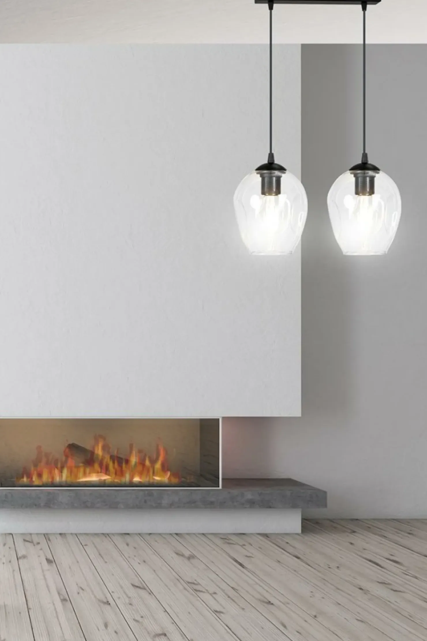 Flash Sale Sklep Kaja Lampa wisząca z przezroczystymi kloszami 679/2 ISTAR | Kaja