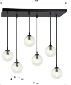 Cheap Sklep Kaja Lampa wisząca z regulacją wysokości kloszy 711/6 | Kaja Oświetlenie