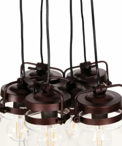 Hot Sklep Kaja Lampa wisząca z regulowanymi zwisami K-8004-6 RAVEN | Kaja Oświetlenie brąz