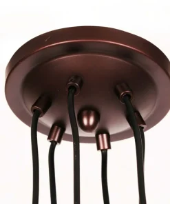 Hot Sklep Kaja Lampa wisząca z regulowanymi zwisami K-8004-6 RAVEN | Kaja Oświetlenie brąz