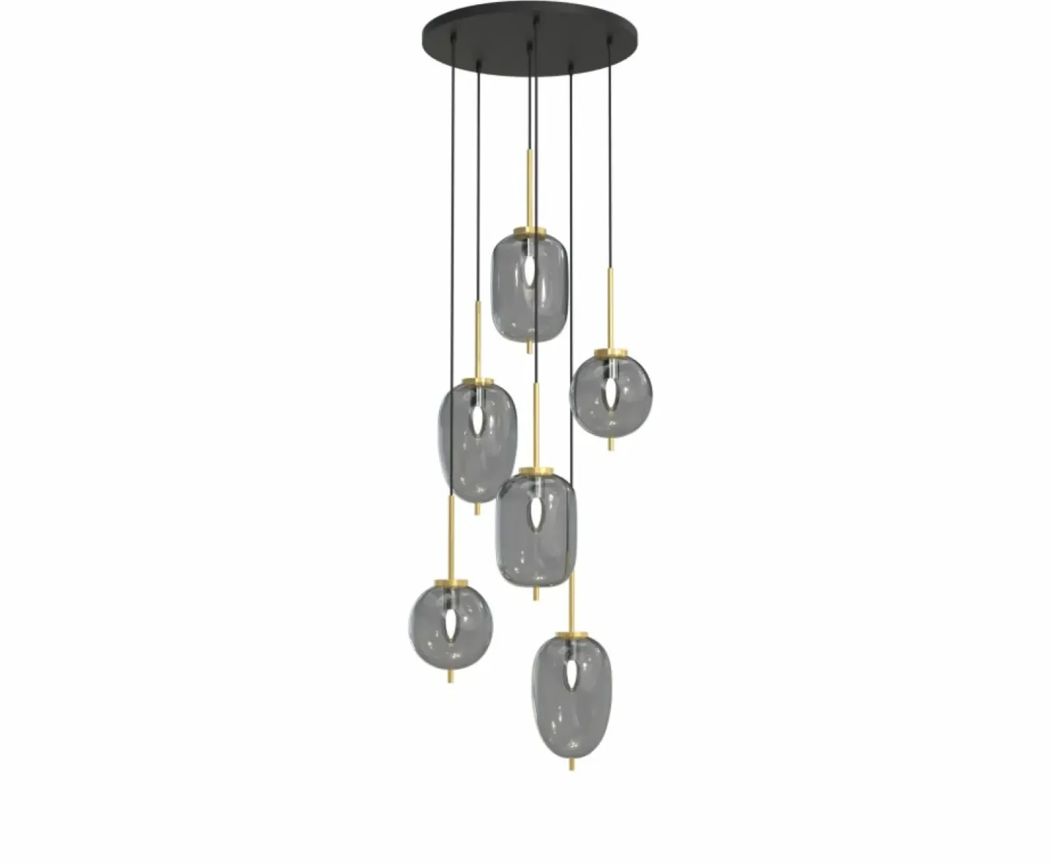 New Sklep Kaja Lampa wisząca z różnymi kloszami WF 5007-502 BELLEVILLE | Kaja