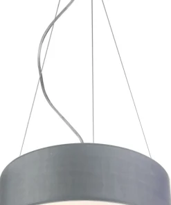Clearance Sklep Kaja Lampa wisząca z szarym abażurem ⌀40 31-67722 KIOTO | Kaja Oświetlenie jasnoszary