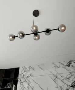 Cheap Sklep Kaja Lampa wisząca z sześcioma grafitowymi kloszami 875/6 | Kaja