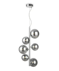 Discount Sklep Kaja Lampa wisząca z sześcioma trzonkami na G9 MOD545PL-06CH z serii DALLAS