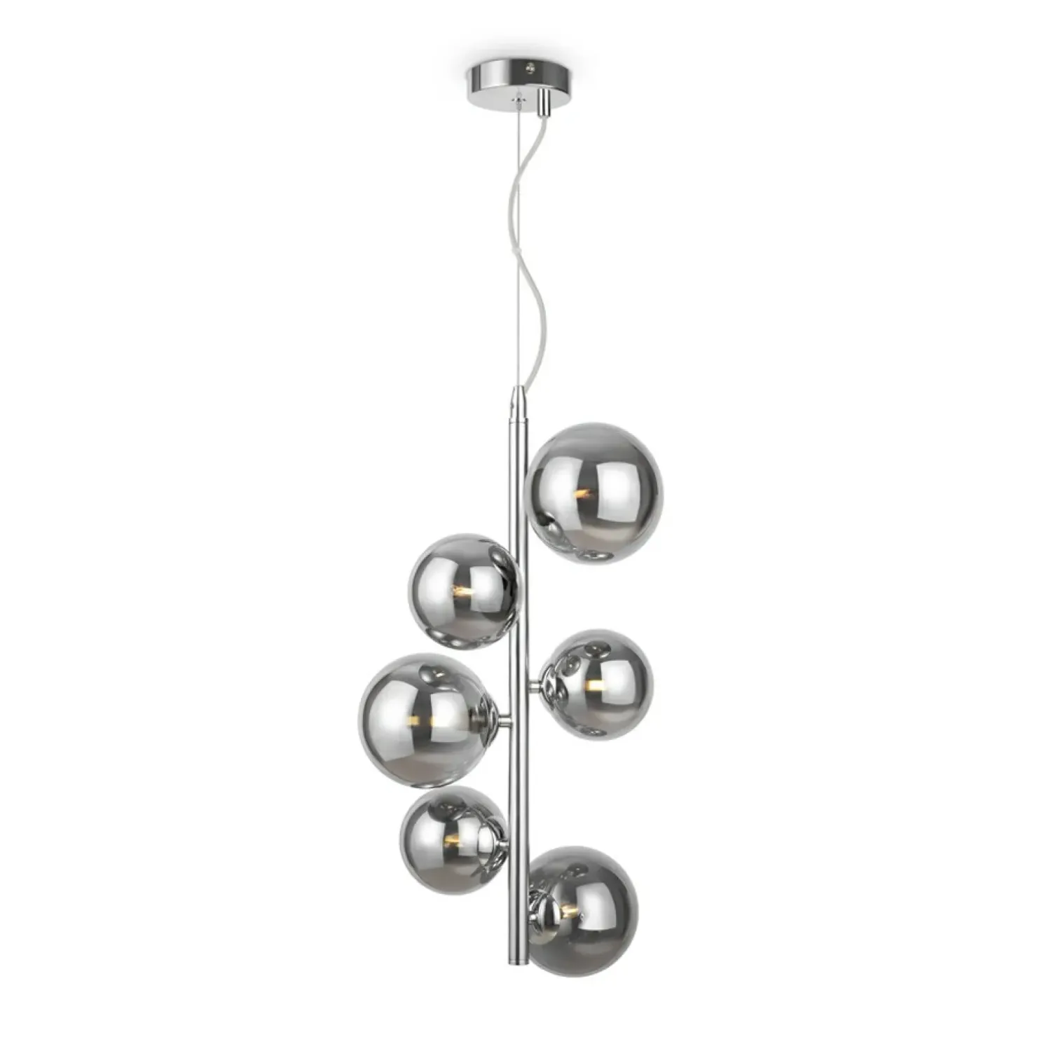 Discount Sklep Kaja Lampa wisząca z sześcioma trzonkami na G9 MOD545PL-06CH z serii DALLAS